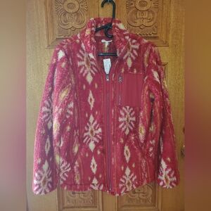 Maurices red zip up jacket. Size xsmall NWT